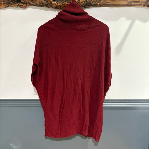 Joan Vass Maroon Poncho Sweater - Picture 11 of 11